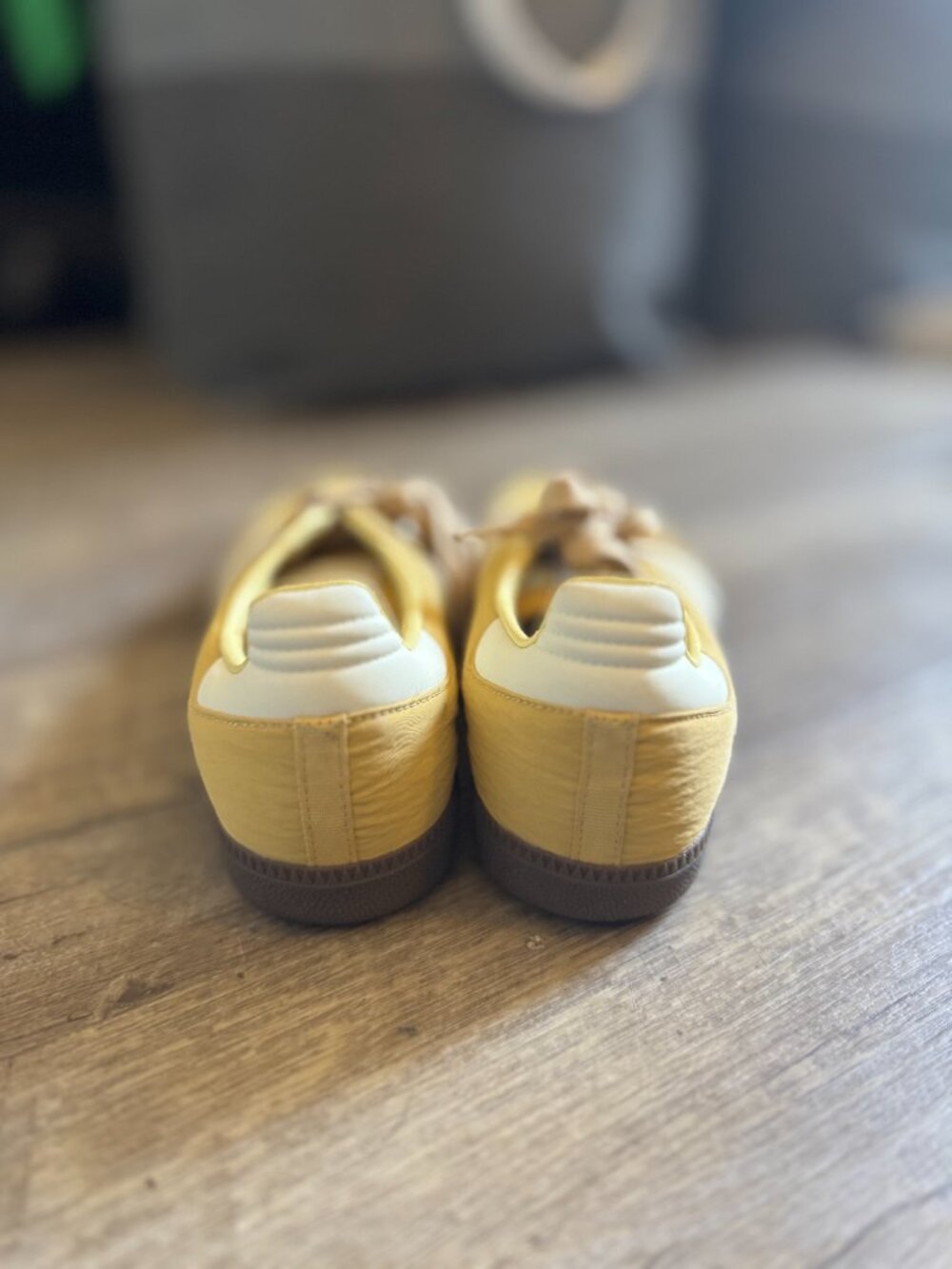 Adidas Samba OG Reflective Nylon Oat Yellow Sneakers Women’s 8 / Men’s 7 - Picture 3 of 6